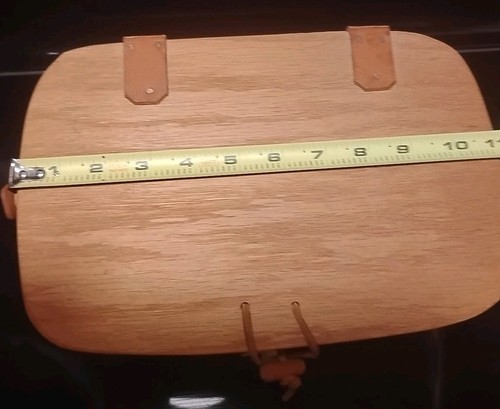 Longaberger 1997 Vintage kleiner Picknickkorb mit Kunststoffschutz 12x12x6 - Bild 3 von 7
