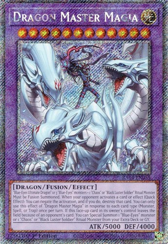Yugioh - Dragon Master Magia *Platinum Secret Rare* RA04-EN055 (NM)