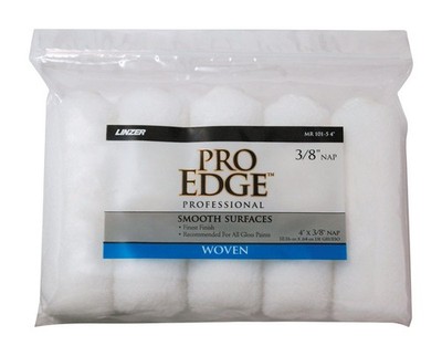 Linzer MR101-5 0400 3/8 in. Nap Pro Edge Woven Mini Paint Roller Cover 4 W in.
