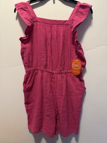 Wonder Nation Girls Flutter Sleeve Off The Shoulder Romper NWT SZ XXL (18$ - Picture 2 of 6