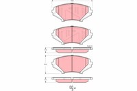 TRW Bremsbelagsatz Scheibenbremse GDB3356 FüR Mazda FE SE RX FE103 SE3P