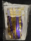 2 Pack Purple Foil Fringe Curtains Birthday Graduation Party Backdrop Decor New