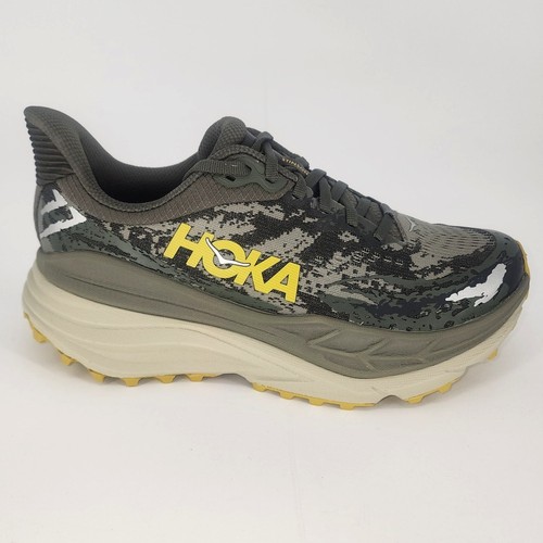 Hoka One One Stinson 7 Trail Running Shoes Black Camo Men’s 8D / Women’s 9.5 - Picture 10 of 13