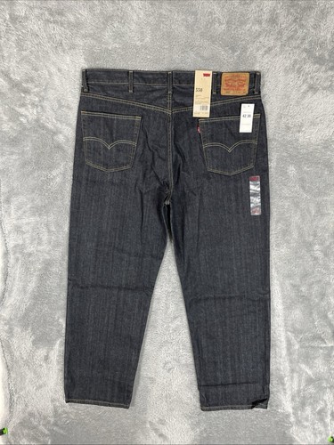 Pantalones de mezclilla informales de algodón ajustados calce relajado azul oscuro 42x30 Levis 550 para hombre - Imagen 2 de 11