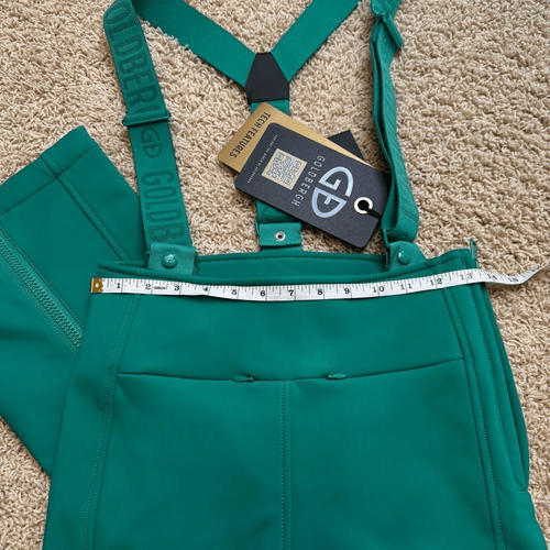 GOLDBERGH DAMEN HIGH END SALOPETTE SKIHOSE LATZ EISGRÜN TÜRKIS US 6 NEU MIT ETIKETT - Bild 6 von 10