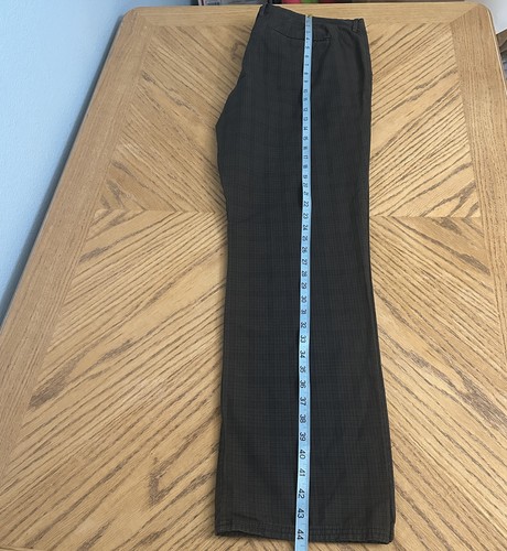 Pantalones chinos de Murano de corte moderno gris oscuro negros a cuadros de algodón talla 40 x 34 - Imagen 8 de 10