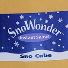 SnoWonder Instant Snow Sno Cube 1 Cubic Foot Winter Village Wonderland Craft