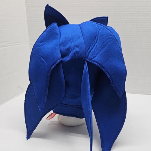 Kids SONIC HEADPIECE Halloween Costume Blue Hood Hat - NICE! - Picture 4 of 6