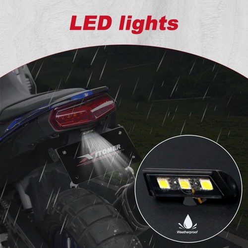Placa de matrícula eliminadora de guardabarros apta para Yamaha Tenere 700 XTZ690 2019-2025 L11 - Imagen 10 de 12
