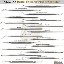 Basic Dental Calculus Remover Tooth Scraper Plaque Tartar Scaler Explorer Probes