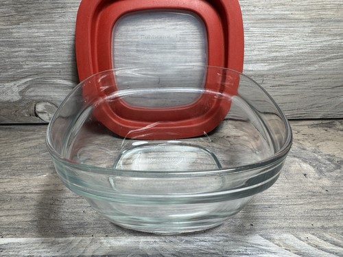 Rubbermaid Vetro Pressa per Sigillare 4 Tazze 7N63 Contenitore Conservazione Alimenti con Coperchio-USA - Foto 9 di 16