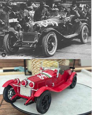 1/16 (sim 1/18) Customized 1930 NUVOLARI wins Mille Miglia Alfa Romeo  6C 1750