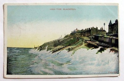 AK - HIGH TIDE, BLACKPOOL, LANCS, 1905 (LANC12-16)