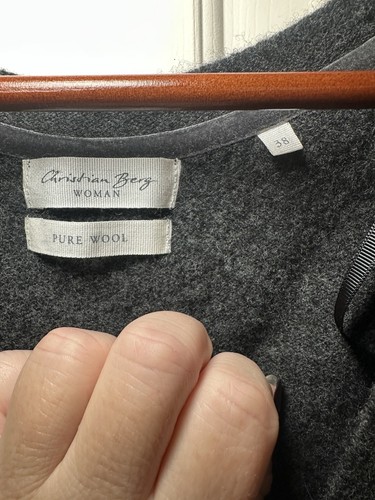 Christian Berg Damen Reine Wolle Button Down Pullover Weste Größe 38 US 8 - Bild 3 von 5