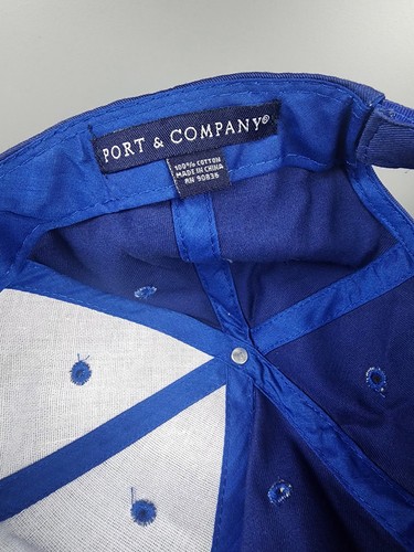 Goodwill Strapback Baseball Cap blau verstellbar 6 Panel Port Authority Klettverschluss - Bild 13 von 14