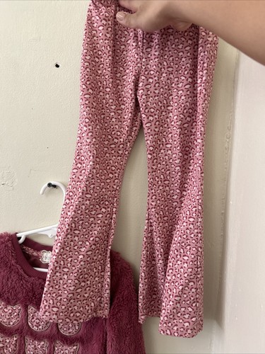 5T toodler lounge set long sleeve wide leg pant girls size 5 set - Picture 4 of 4