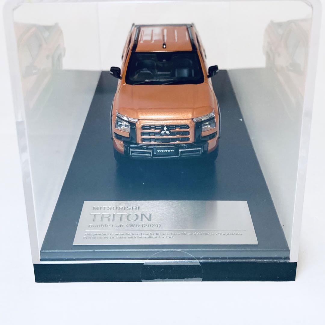 Hi-Story 1/43 Mitsubishi Triton Double Cab 4WD (2024, Yellow Hi-Story 1/43 Mitsubishi Triton Double Cab 4WD (2024, Yellow