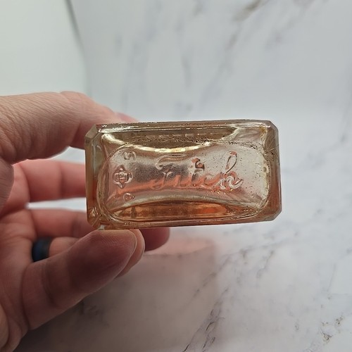 Vintage Fitch's Rose Haaröl in Klarglasflasche. Von F. W. Fitch. - Bild 8 von 8