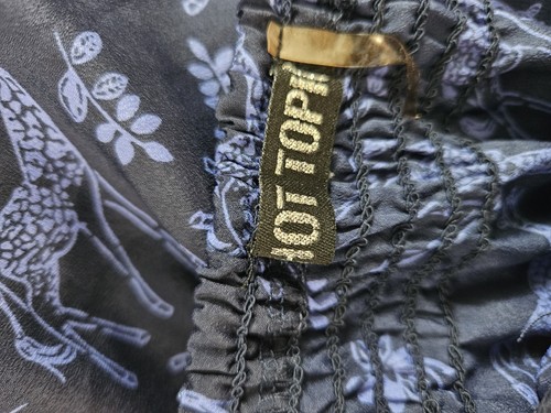 Hot Topic Graffiti Mini Abito Donna XL Blu Schiena Aperta Tank Stravagante Gotico Y2K - Foto 12 di 12