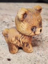 Porcelain Bear Figurine Brown Bear Cub vintage