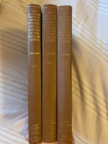 Old English Version of Bede's Ecclesiastical History of the English People, 3 vl