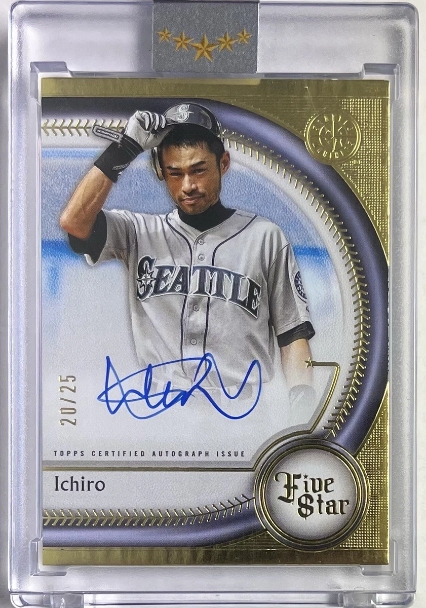 スポーツ選手 ICHIRO AUTOGRAPH CARD Ichiro Suzuki Autographed 2003 Topps Finest Card #50 Seattle