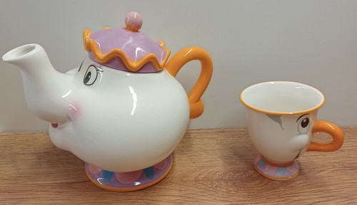 Paladone Disney, Beauty & The Beast, Mrs Potts Large Teapot & Chip Mug Set - Picture 3 of 9
