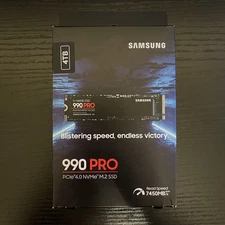 SAMSUNG MZ-V9P4T0 990 PRO PCIe 4.0 NVMe M.2 Internal SSD Solid State Drive 4TB