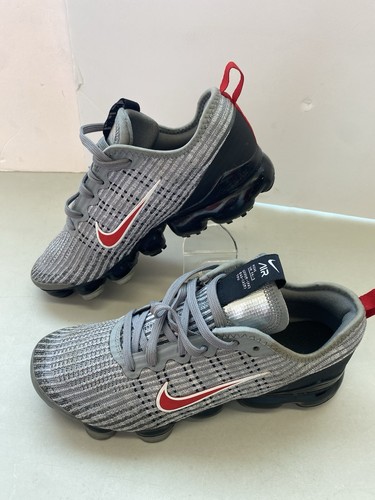 Nike Vapormax Flyknit 3 GS BQ5238-006 PARTICLE GRAY UNIVERSITY RED 6,5 Y - Bild 3 von 13