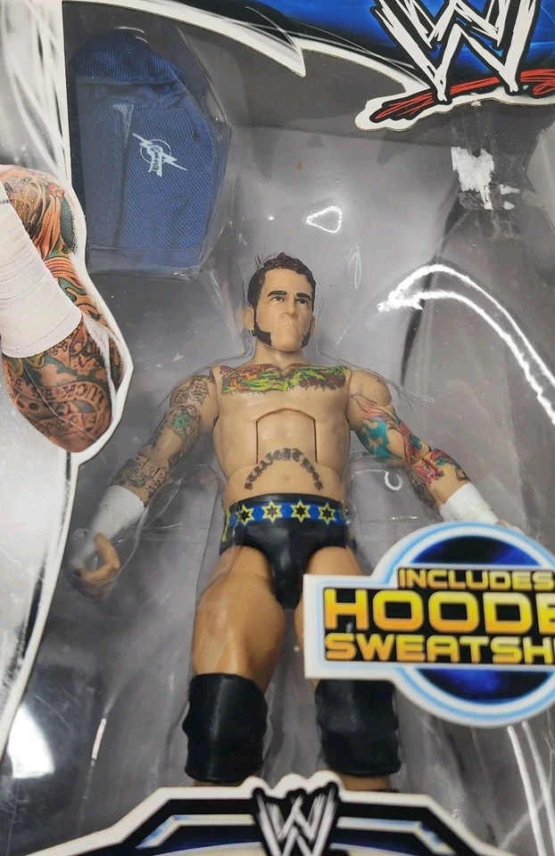 WWE Elite Collection Serie 29 - CM Punk con Sudadera con Capucha - Mattel - LEER Foto 2 de 4
