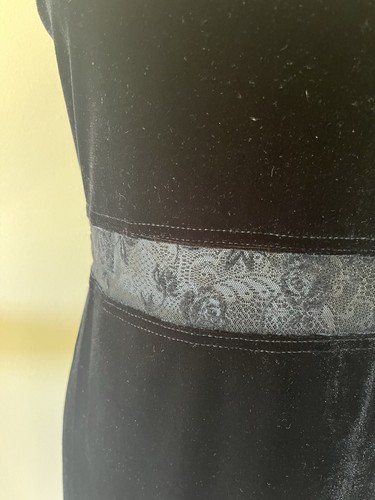 My Michelle Black Velvet Cocktail Dress with Cutout - Size Medium - Picture 2 of 6