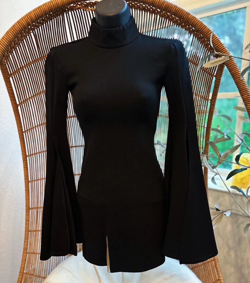 Mini vestido negro para mujer Michael Costello x REVOLVE Mr. Gibson talla XS o XXS Foto 3 de 4