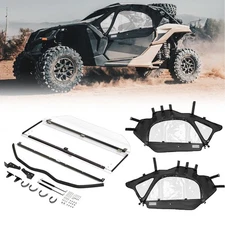 Front Flip Windshield+Soft Upper Door For 2018-2025 Can-Am Maverick X3/ MAX R RR