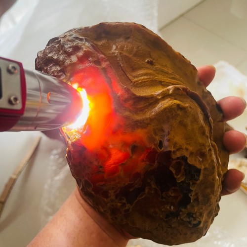 2090g Agata Gobi Colorata Naturale Cristallo di Quarzo Minerale Esemplare Grezzo - Foto 11 di 12