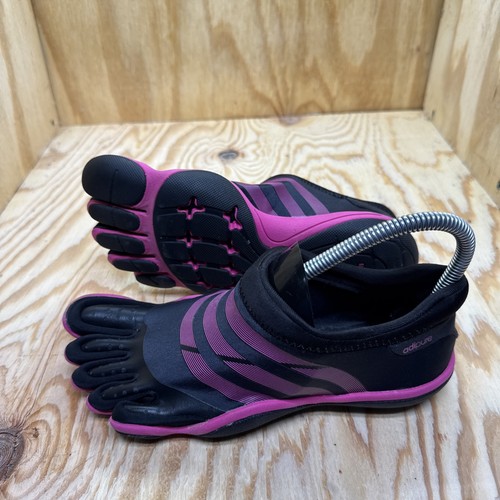 Adidas Adipure Barfuß Sneaker Schuhe Damen Größe 7,5 schwarz pink V22300 - Bild 5 von 8