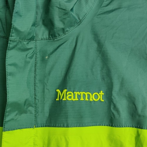 Marmot Jacke Herren klein grün zweifarbig PreCip Eco Regenmantel wasserdicht verstaubar - Bild 4 von 20