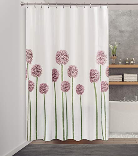 Allium Design Polyester Shower Curtain, for Bathroom and Bathtub Curtains, - Bild 3 von 7