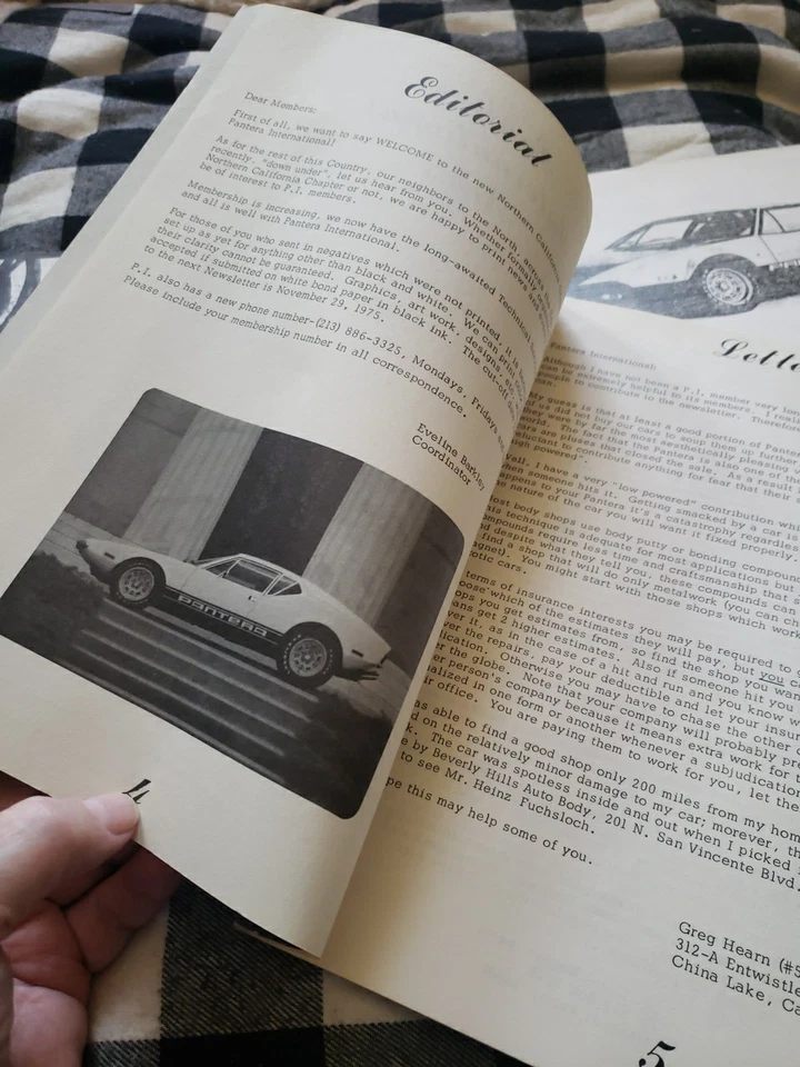 Pantera International News Summer 1974 Spring 1975 Summer 1975 Group Of Three  - Image 4 of 4