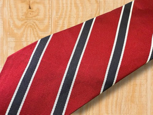 Vintage 70er Brooks Brothers Made in USA Repp gestreifte Seide Regiment Krawatte - Bild 13 von 16