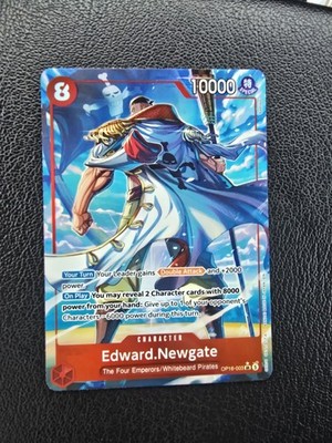 Bandai One Piece Card Game Edward Newgate SR Foil OP16-003 10000 Power English