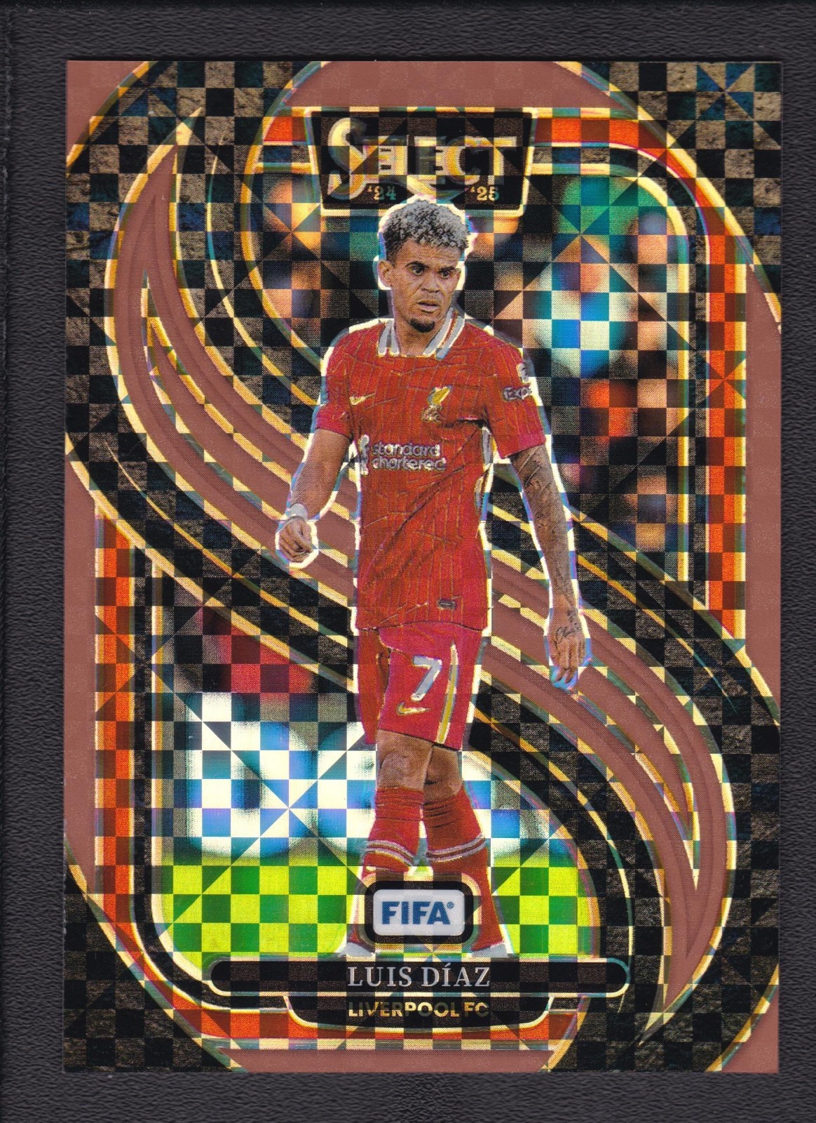 2024-25 LUIS DIAZ 20/75 PANINI SELECT FIFA MEZZANINE CHECKERBOARD BRONZE