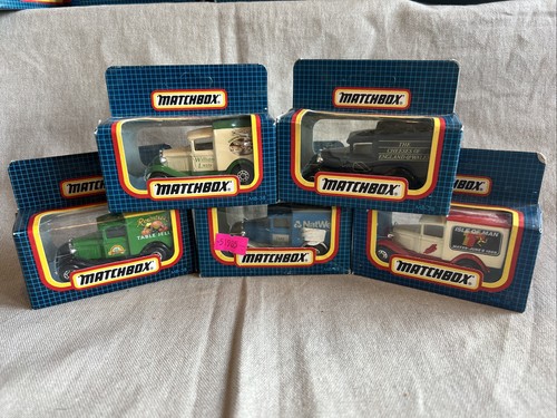 Matchbox Diecast Models - Job Lot of 5 MB38 Ford Model A Vans Mint/Boxed