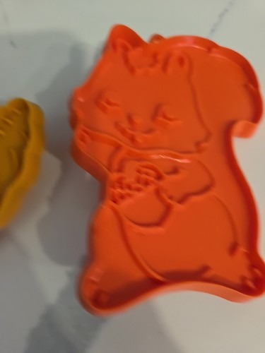 10 cortadores de galletas de plástico vintage con sello de acción de gracias otoño años 70 peregrino - Imagen 2 de 7