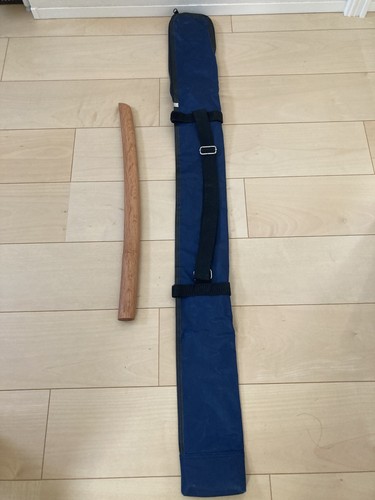 Kendo Sword Case and Wooden Short sword red oak japan - Picture 5 of 12
