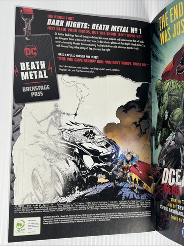 Dark Nights Death Metal #1 Artgerm Wonder Woman Variante Scott Snyder DC 2020 Casi Nuevo - Imagen 7 de 8