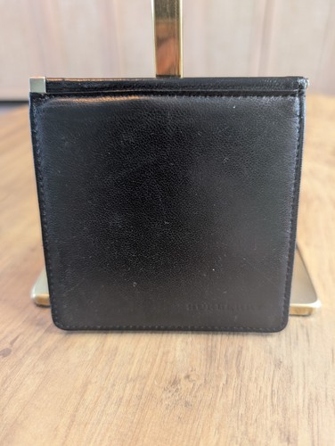 Burberry schwarze dünne Herren-Geldbörse aus Leder mit Doppelfaltung und Geldklammer schwer zu finden Stil - Bild 2 von 12