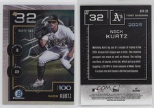 2025 Bowman Bowman Scouts Top 100 Chrome Nick Kurtz #BTP-32 Rookie RC