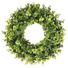 20Inch Boxwood Wreaths, Spring Summer Wreath for Front Door Perfect for Winter