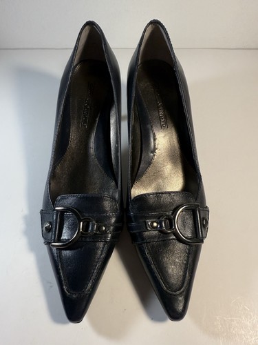 Circa Joan & David Couture heels, ladies blue pointy  dress shoes. Size 8  - Picture 6 of 10