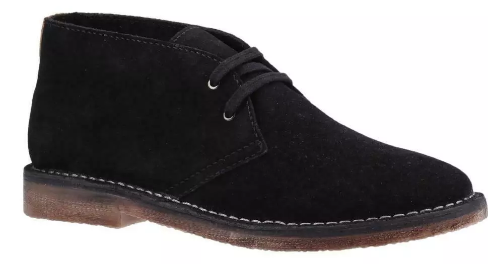 Herren Hush Welpen Samuel W ste Chukka Leder Komfort Stiefeletten Gr en 7 bis 1